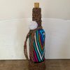 BA00002 -Handmade Coco Natural Twisted Rope Wrapped Fabric Bottle Art - Image 2
