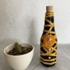 BA00023 - Handmade Yellow Lace Bottle Art - Image 2