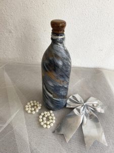 Handmade Shaded Round Bottle Art