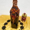 BA00024 - Handmade Fabric Designed Bottle Arts