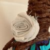 BA00002 -Handmade Coco Natural Twisted Rope Wrapped Fabric Bottle Art - Image 3
