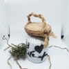 BA00034-Handmade White Mini Bottle Art - Image 2