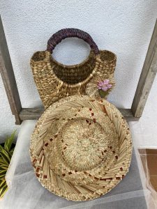 Handmade Cane Rattan Bag and A Hat