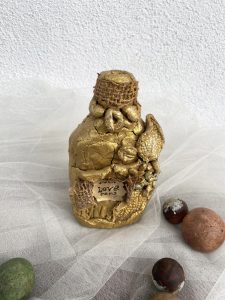 Handmade Natural Clay Crack Bottle Art