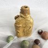 BA00026-Handmade Natural Clay Crack Bottle Art - Image 3