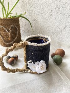 Handmade Denim Cup Holder