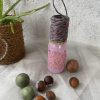 BA00030-Handmade Cute Pink Bottle Art
