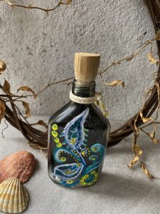 Hand Painted Mini Bottle Art