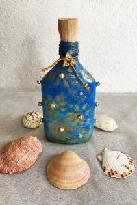 Handmade Sea Shade Bottle Art