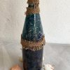 BA00031- Handmade Green Rustic Bottle Art - Image 3