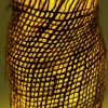 BA00037-Handmade Yellow Burlap Bottle Art - Image 5