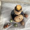 BA00046-Handmade Black Round Bottle Art - Image 6