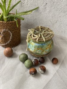 Handmade Rustic Shaded Clay Pot