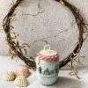 BA00055-Handmade Round Stone Glass Bottle Art