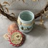 BA00055-Handmade Round Stone Glass Bottle Art - Image 8