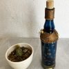 BA00049-Handmade Navy Blue Bottle Art - Image 2