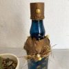 BA00049-Handmade Navy Blue Bottle Art - Image 5