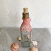 BA00052- Handmade Pink Lace Glass Bottle Art - Image 3
