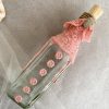 BA00052- Handmade Pink Lace Glass Bottle Art - Image 5