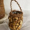BA00014-Handmade Stone Covered Junior Bottle Art