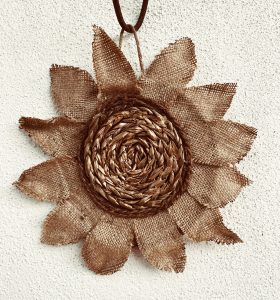 Handmade Burlap Flower