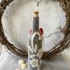 BA00018-Handmade Cutwork Lace Bottle Art - Image 3