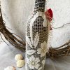 BA00018-Handmade Cutwork Lace Bottle Art - Image 4