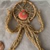 HD00044-Handmade Yarn Round Wall Hanging - Image 3