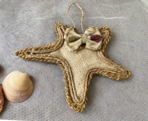 Handmade Rustic Bow Star