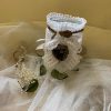 BA00040-Handmade White Lace Bottle Art - Image 5
