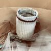BA00040-Handmade White Lace Bottle Art - Image 3