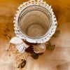 BA00040-Handmade White Lace Bottle Art - Image 4